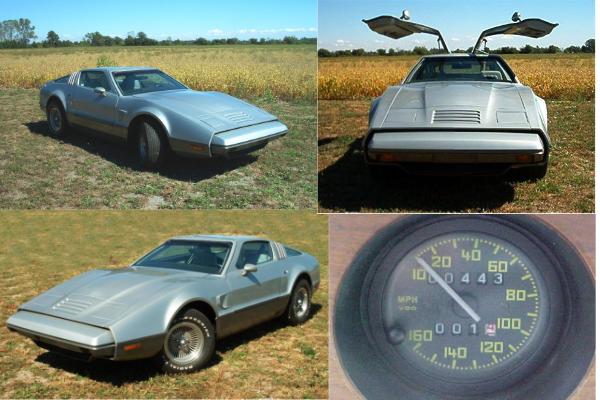 Above 1976 Bricklin SV1 VIN 2884 finished in a 1978 Pace Car theme